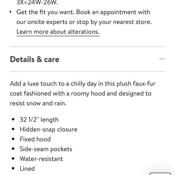 Gallery hooded faux fur coat NWT - Picture 3 of 6